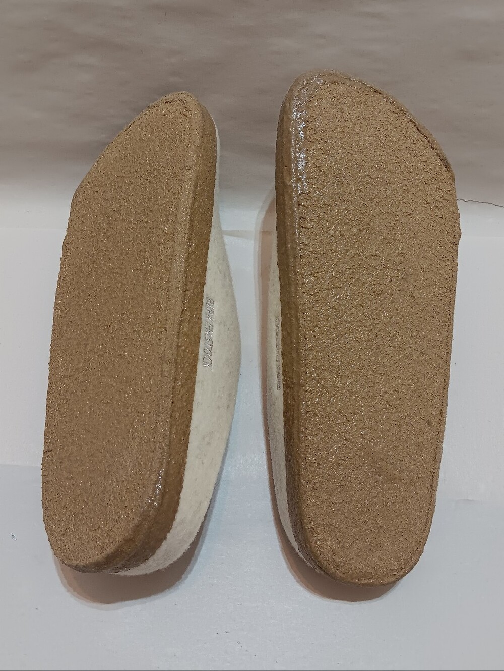 Birkenstock Zermatt Rivet Slippers EU37, US L6, M4 Ecru Wool Felt Slip On Shoes - Picture 9 of 9